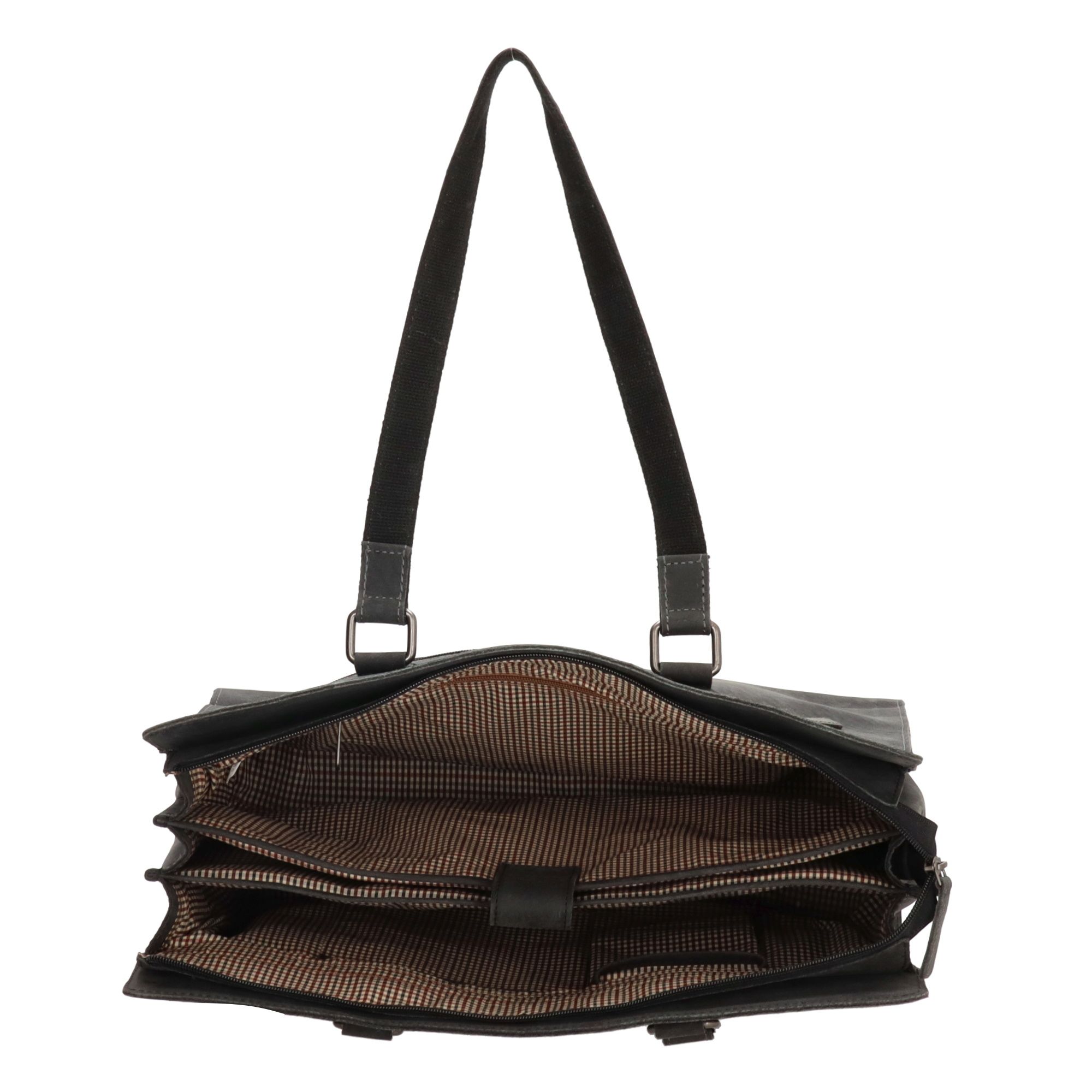 Hide & Stitches Idaho Laptoptas 15,6 inch Zwart