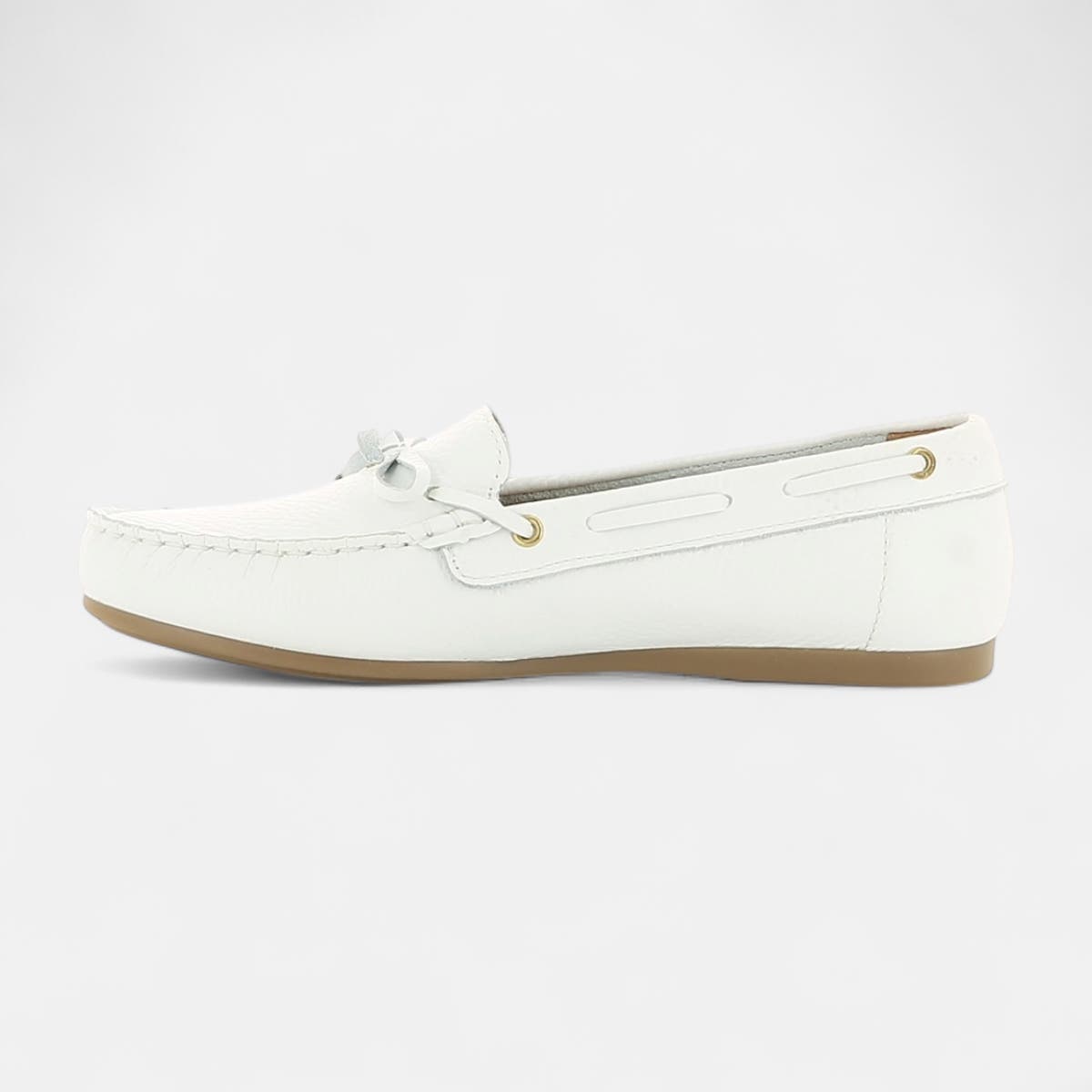 Mocassins Femme en cuir blanc
