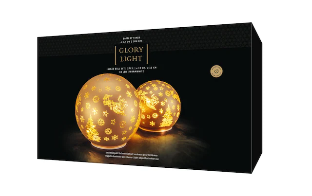 STT LED Dekofigur »Glass Ball« Warmweiss