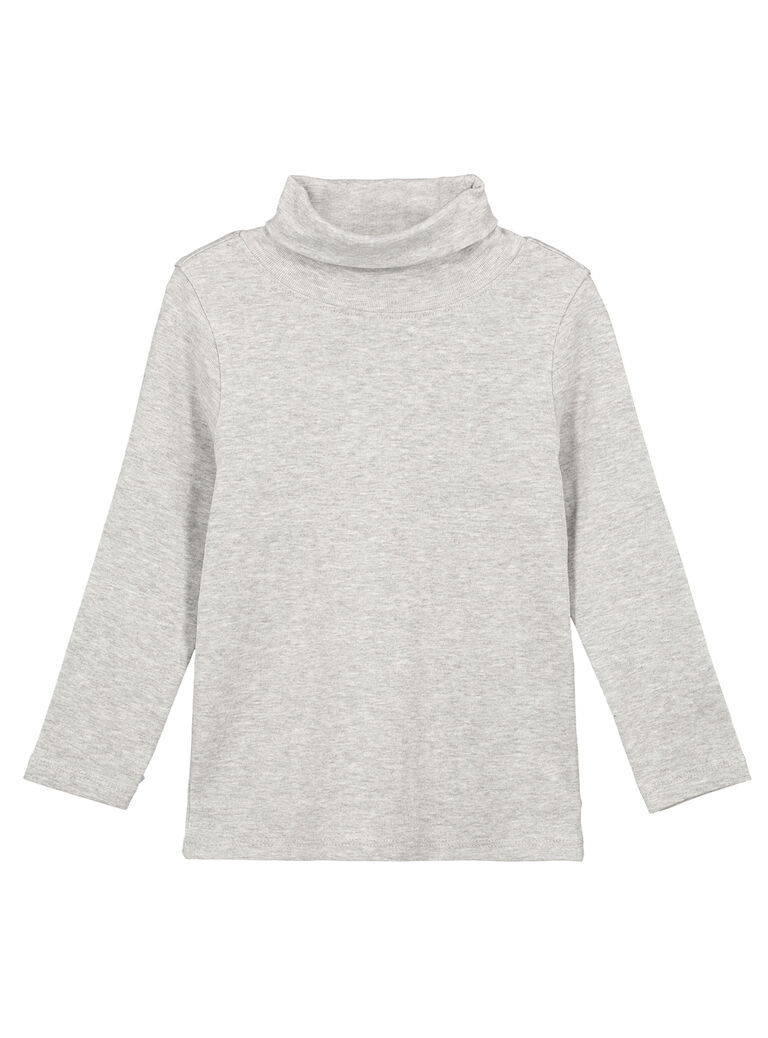 Sous pull en côtes Gris CHine
