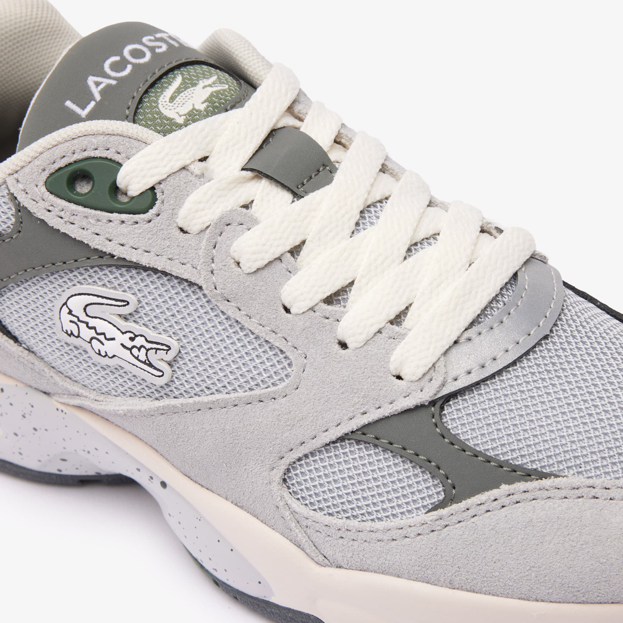 Sneakers Storm 96 Vintage femme cuir velours Sneakers - Gris - Lacoste - Femme
