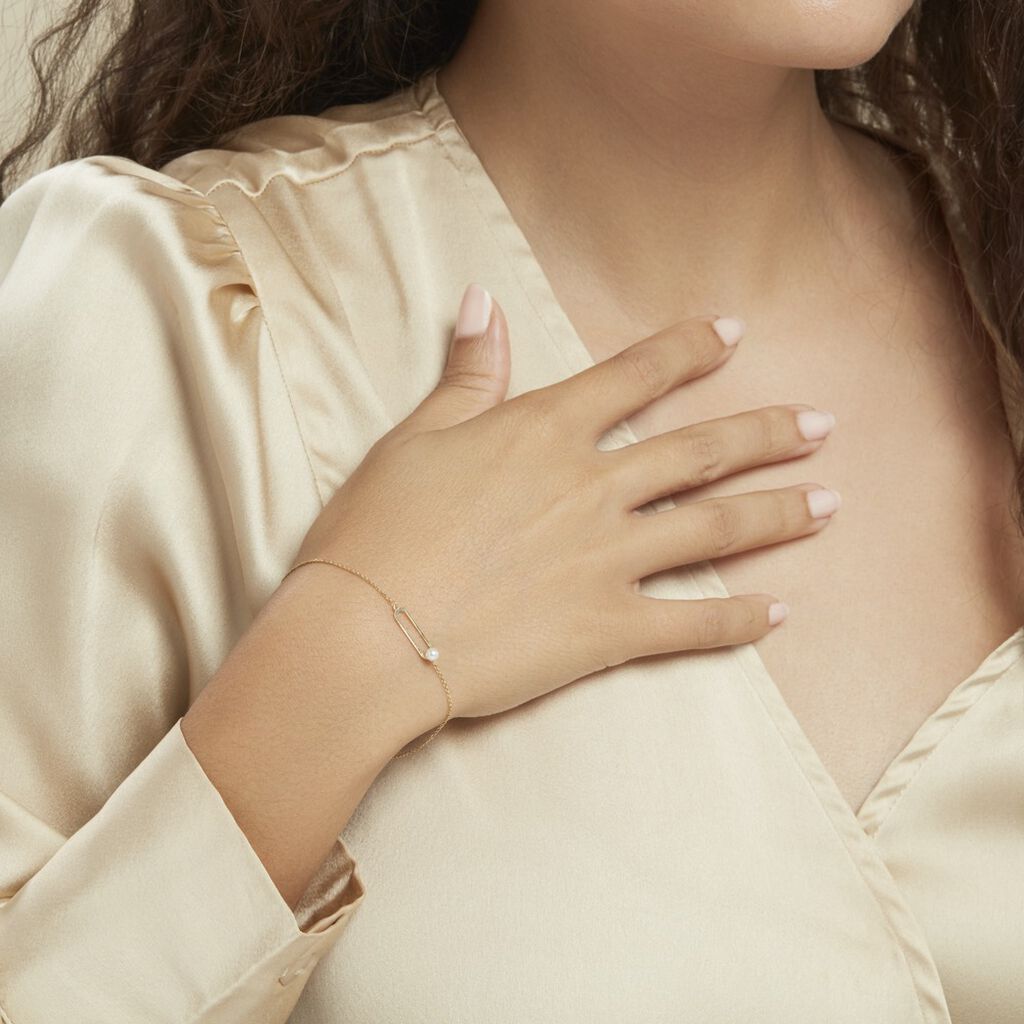 Bracelet Or Jaune Lucasta Perle De Culture