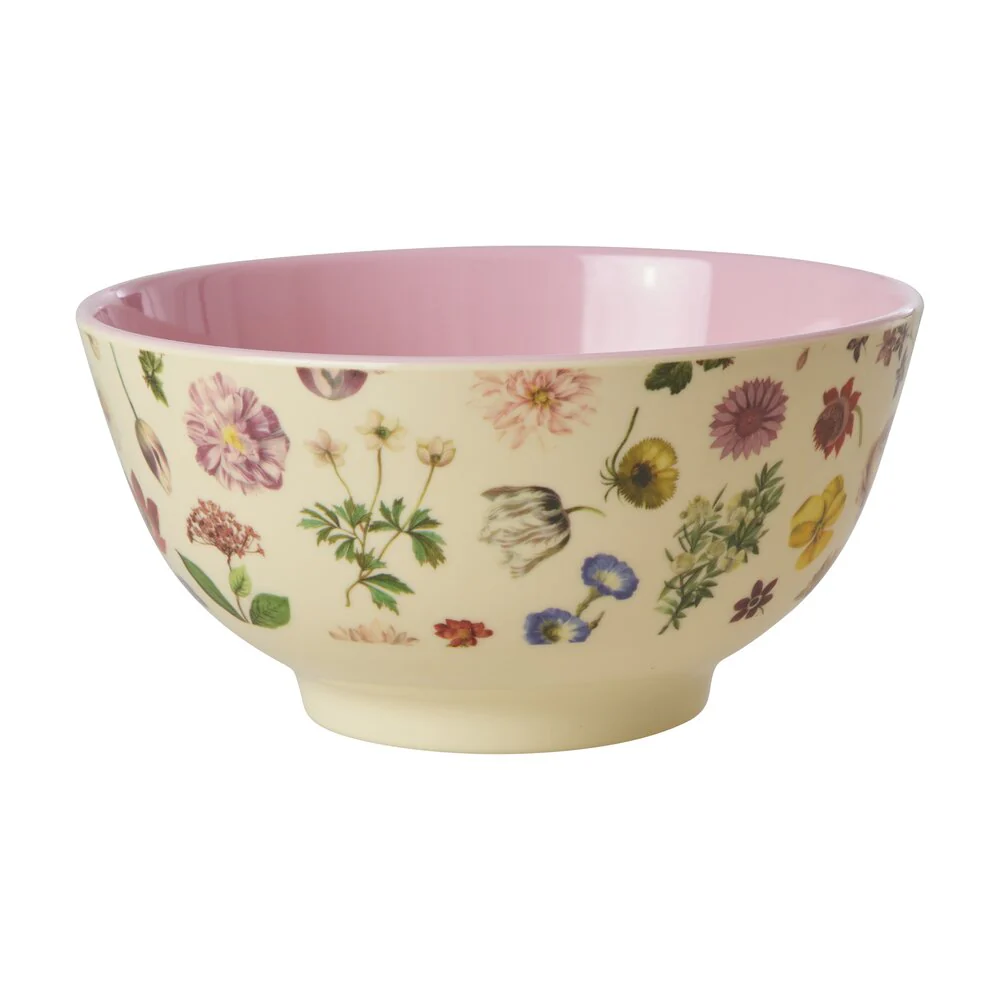 RICE  Melamine Floras Dream Print Medium skål - 700 ml.