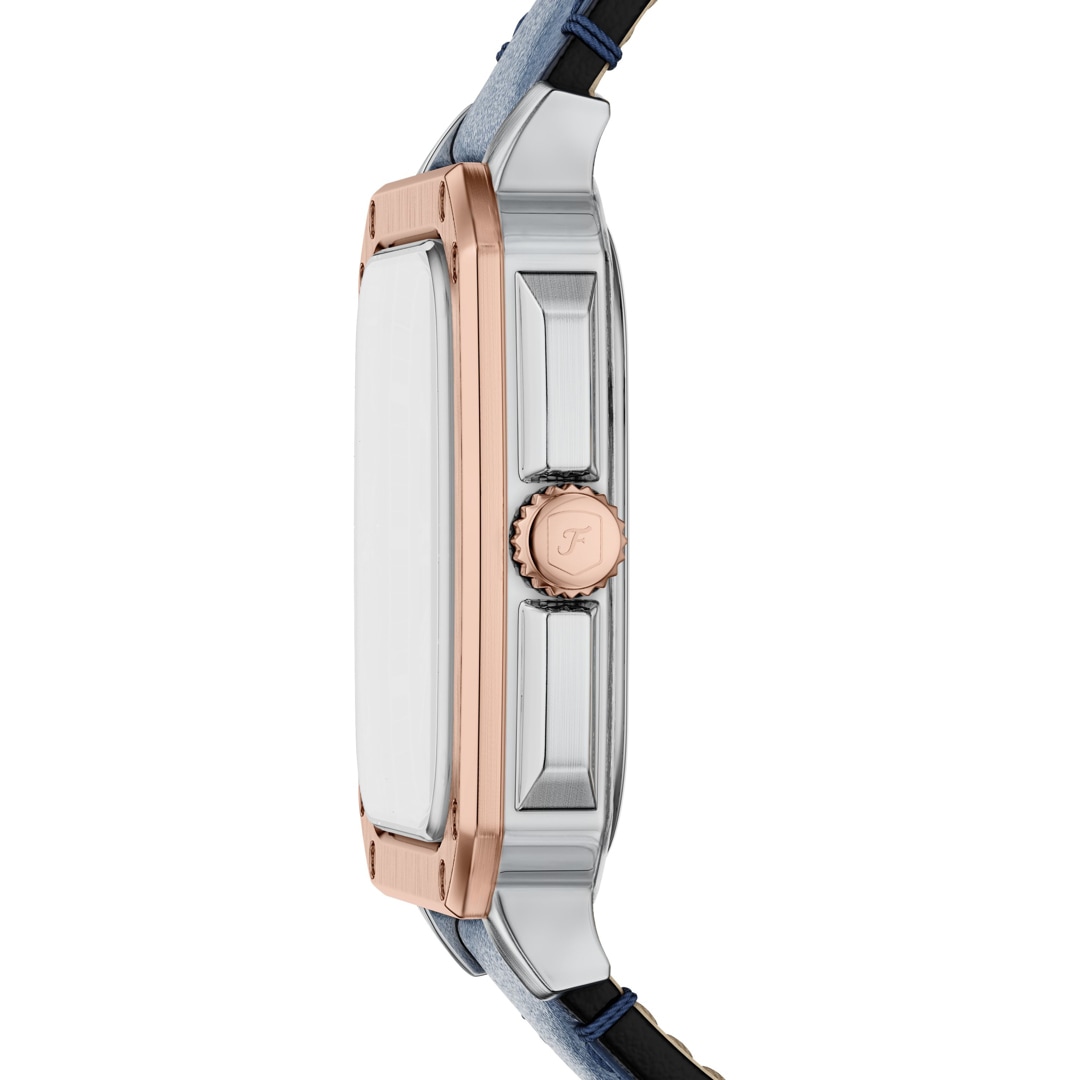 Fossil Crosby Date Bicolor / Blau