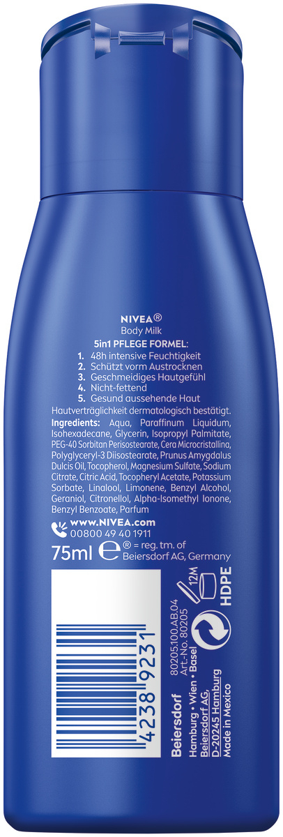 (75ml) Reichhaltige Body Milk Trockene Haut (80205)