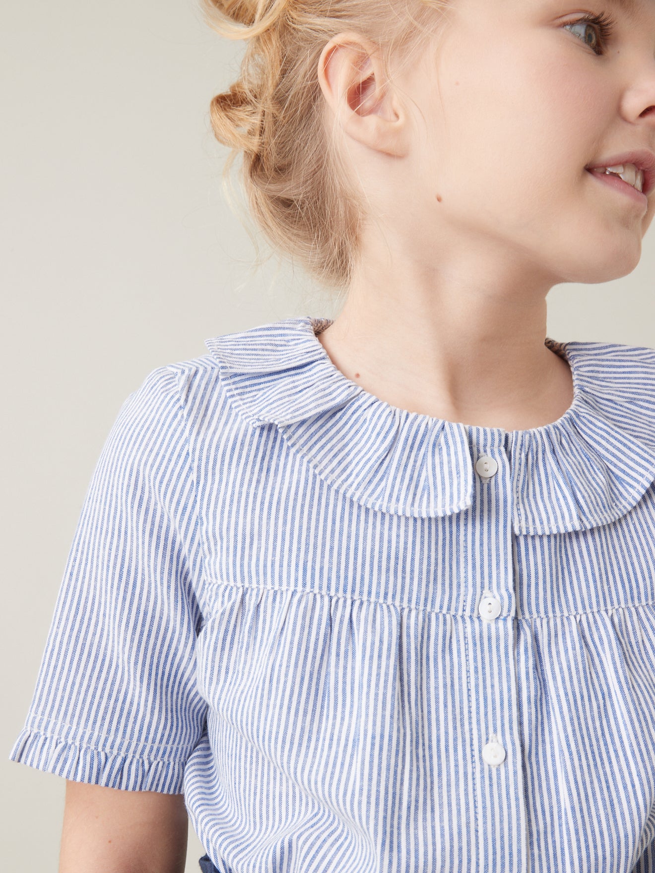 Blouse Fille à collerette