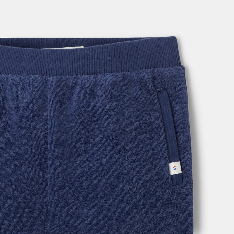 Pantalon en coton éponge bleu mixte Absorba