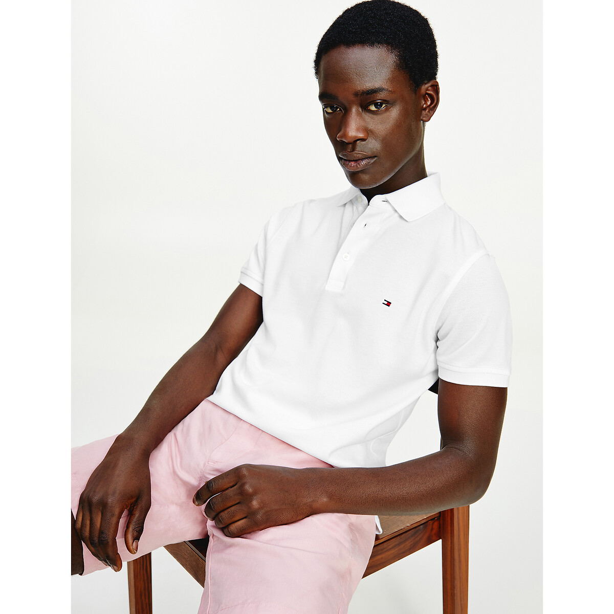 TOMMY HILFIGER<br>Polo slim stretch, 3 botões