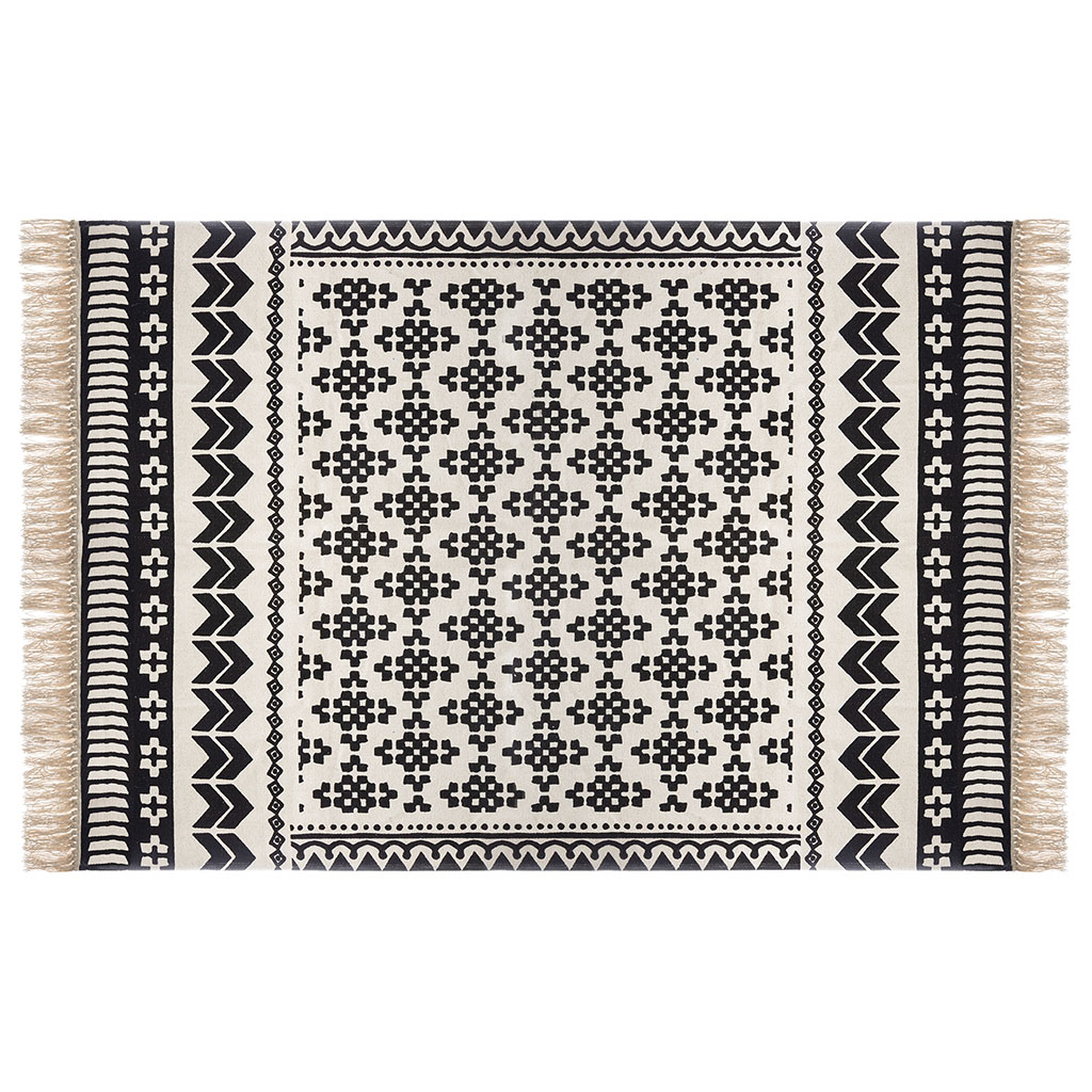 Tapis coton Delhi ethnique 120x170cm