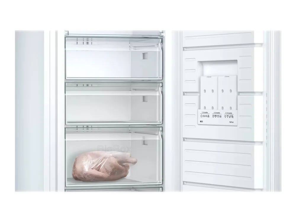 Siemens iQ500 GS54NUWDV - Fryser - stående - bredde: 70 cm - dybde: 78 cm - højde: 176 cm - 328 liter - Klasse D - hvid