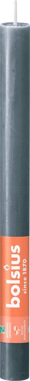 Bolsius dinerkaars Shine donkergrijs 13 uur D 2,3 H 27 cm