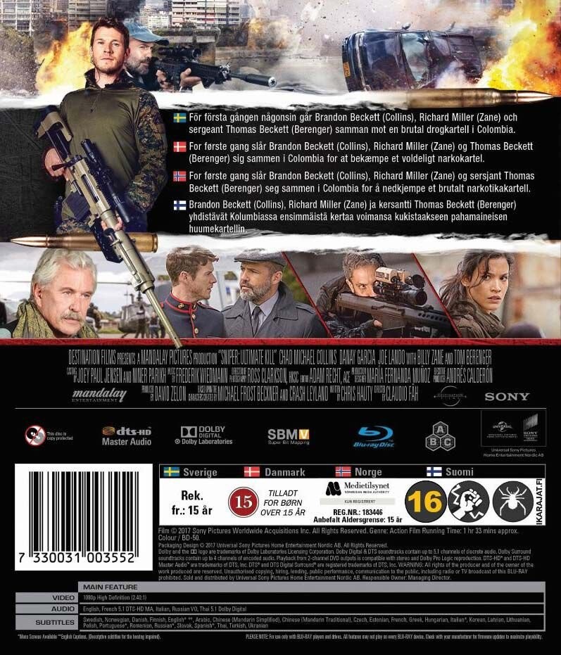 Sniper: Ultimate Kill - Blu-Ray