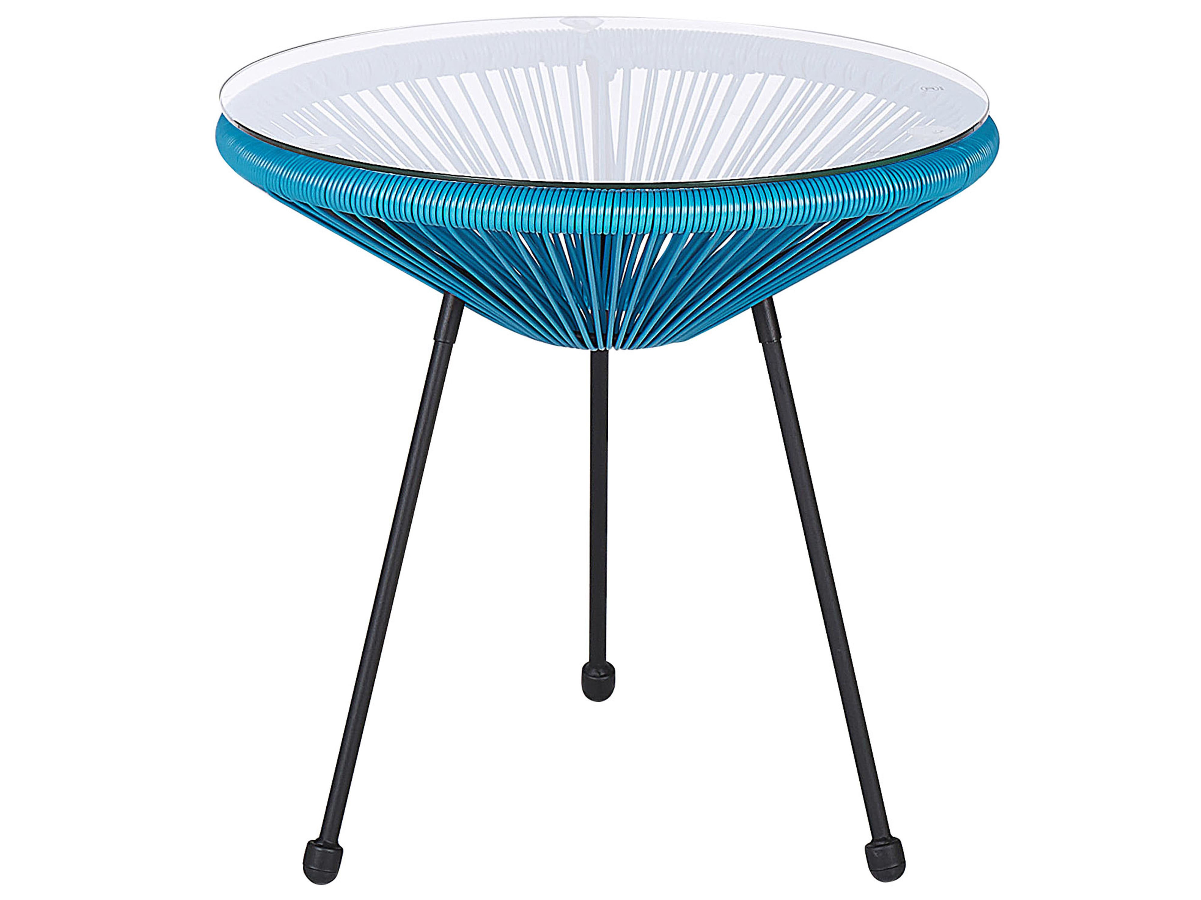 Bistroset ACAPULCO II PE rotan Blauw