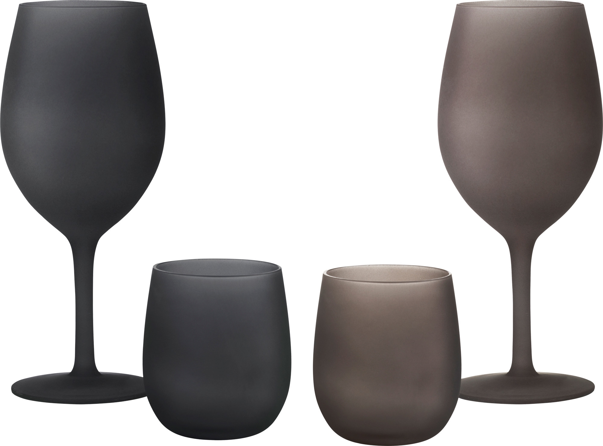 Brunner Set Wassergläser 2 Stück je 35 cl Blacksatin