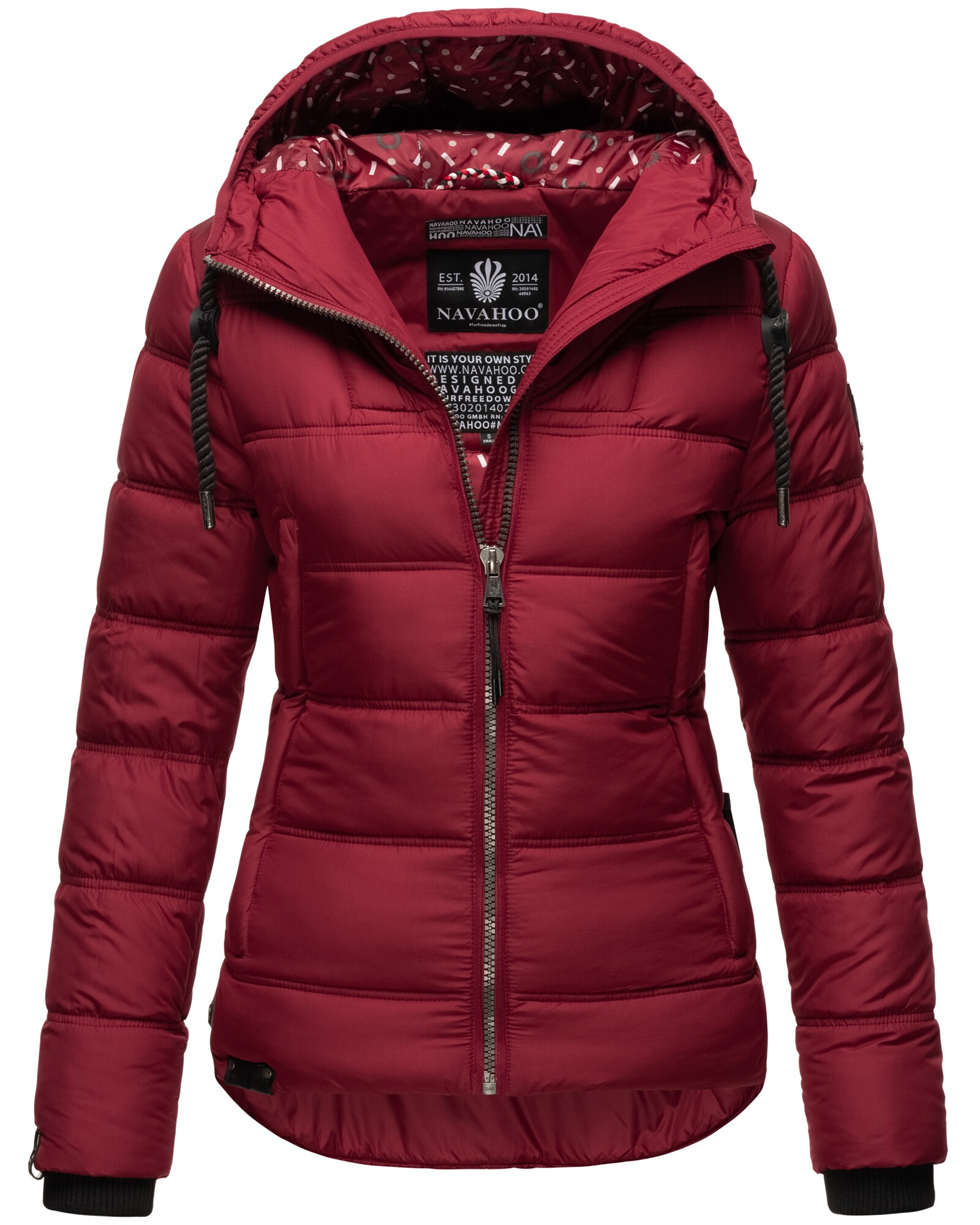 NAVAHOO Damen Steppjacke Warm gesteppte Winterjacke mit Kapuze Renesmee