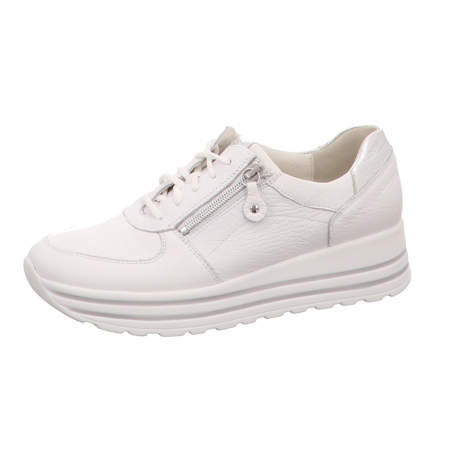 Waldläufer Sneaker weiss/weiss kombi