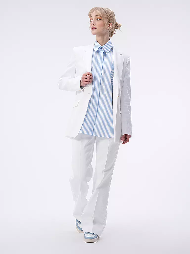 CALVIN KLEIN Hose Bootcut Fit weiss