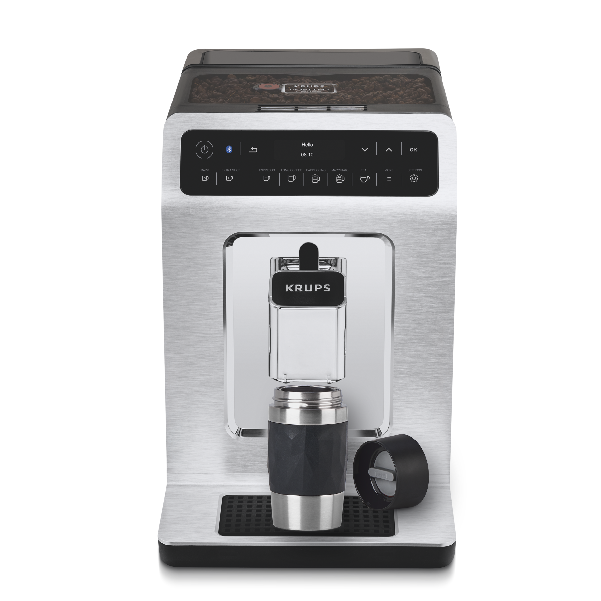 Travel Mug Compact N2160110 RVS/Zwart 0,3L