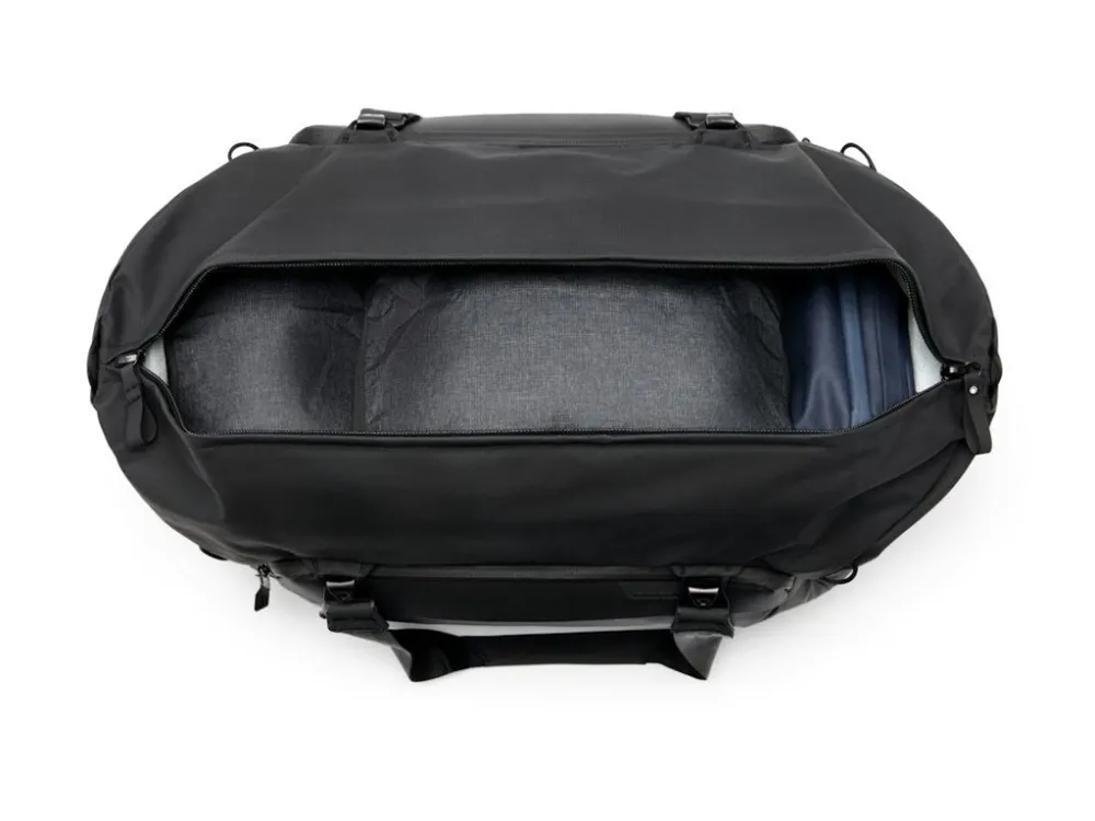 Peak Design Travel - Køjesæk - 50 L - 600D nylon løsningsfarvet, 900D bundforing, ultrahøj molekulærvægt polyetylenstof - sort