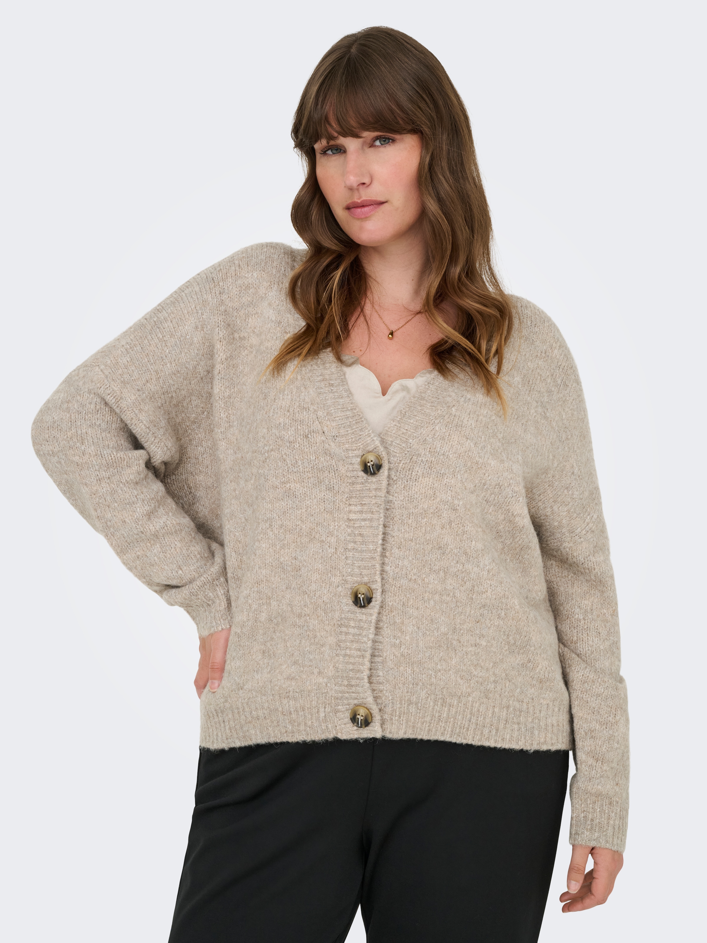 ONLY CARMAKOMA Strickjacke »CARZOEY L/S CARDIGAN KNT NOOS«