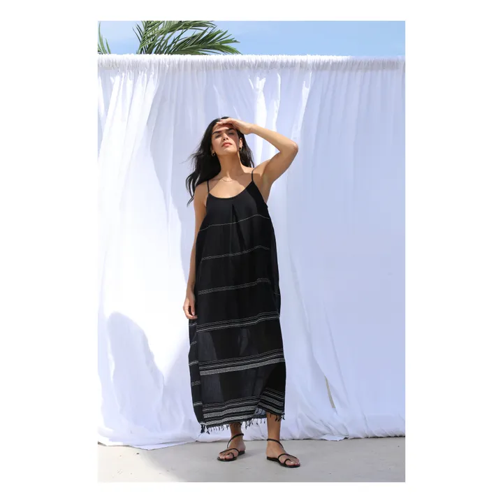 Lemlem Robe Slip Leliti | Noir