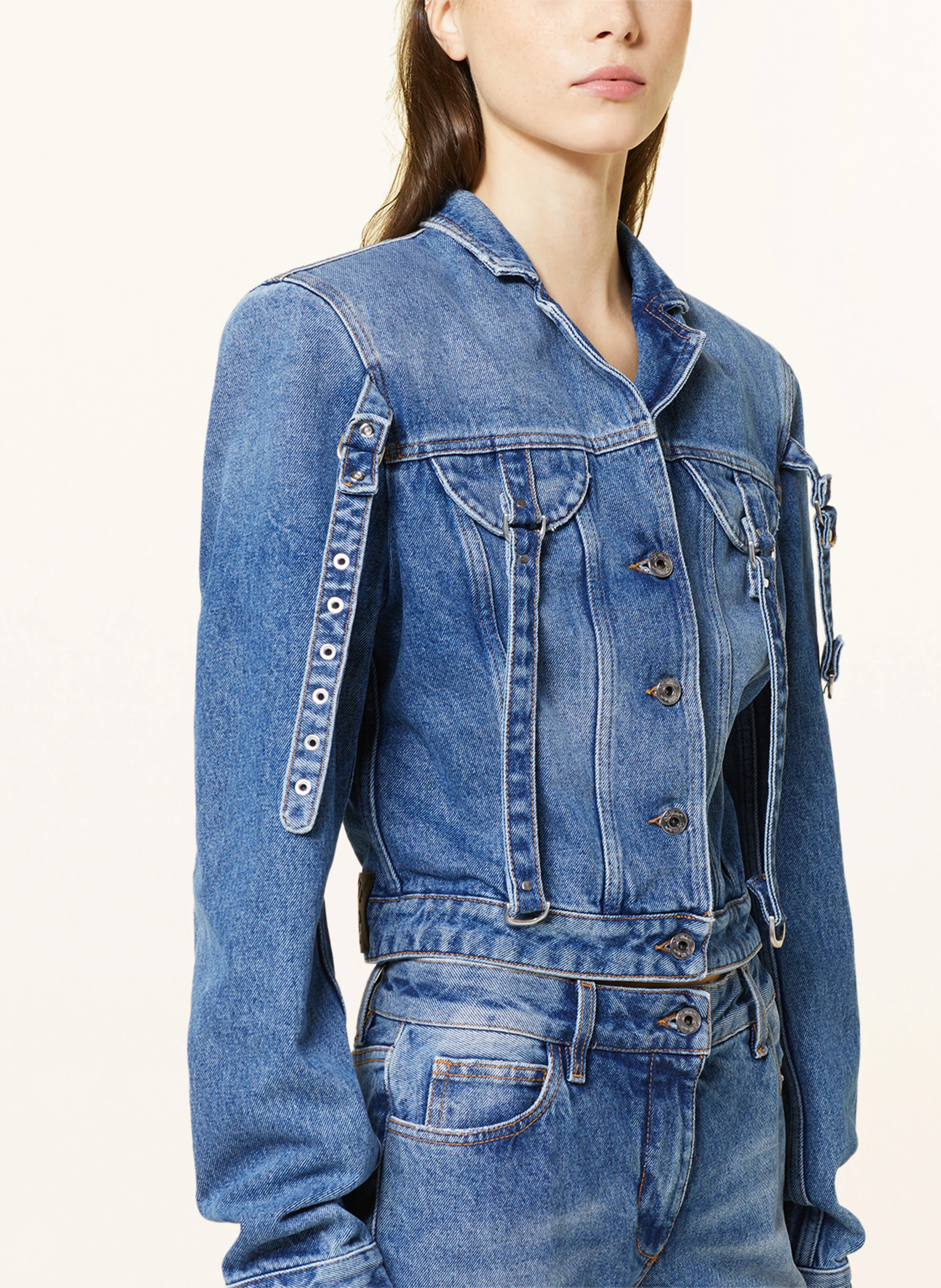 Off-White Cropped-Jeansjacke