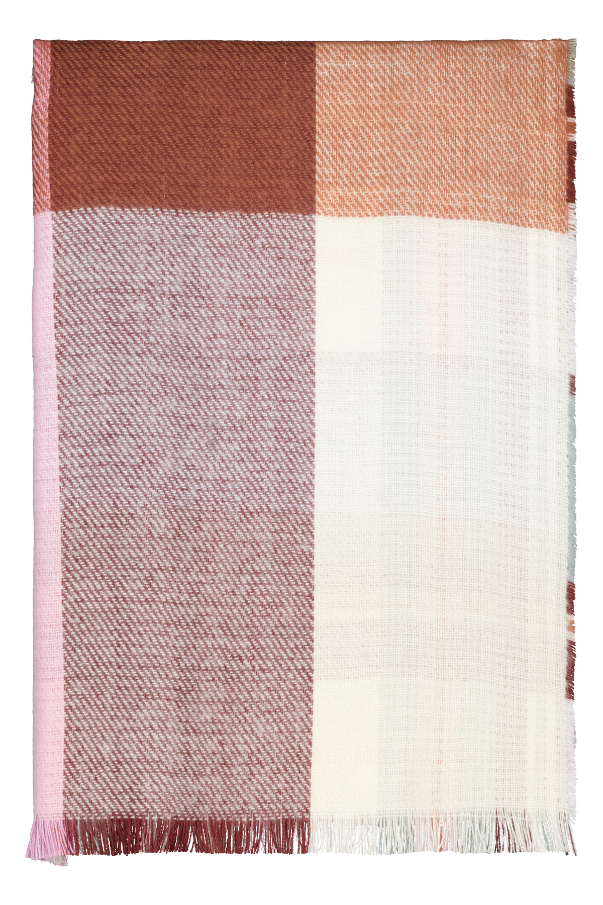 Sjaal met print Multi Khaki