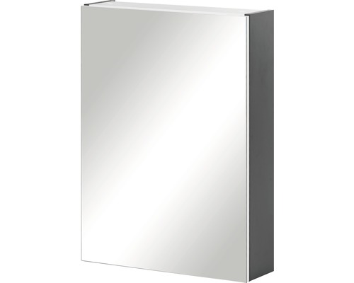 Spiegelkast Möbelpartner Basic 50 x 15,8 x 70 cm antraciet 1-deurs