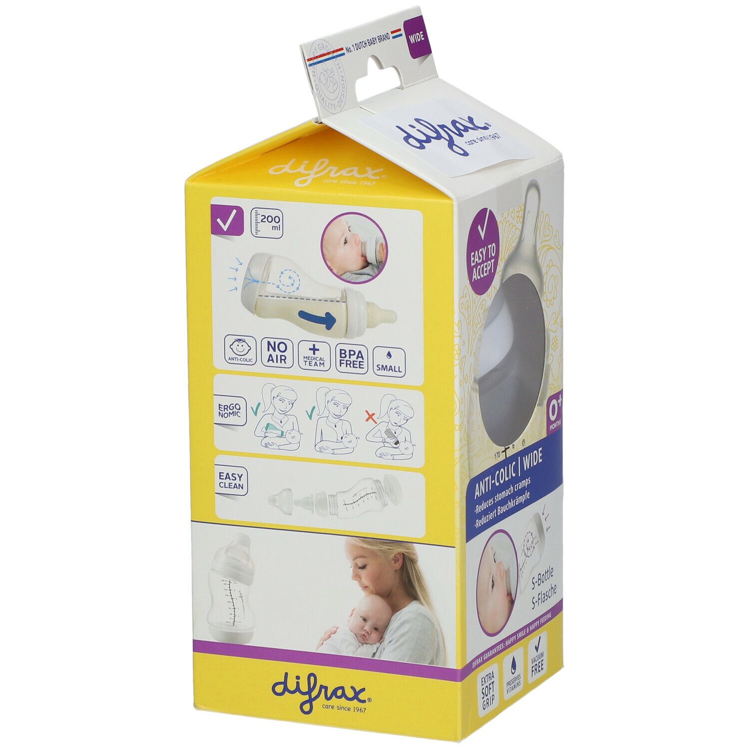 difrax® Flasche S Anti-Kolik