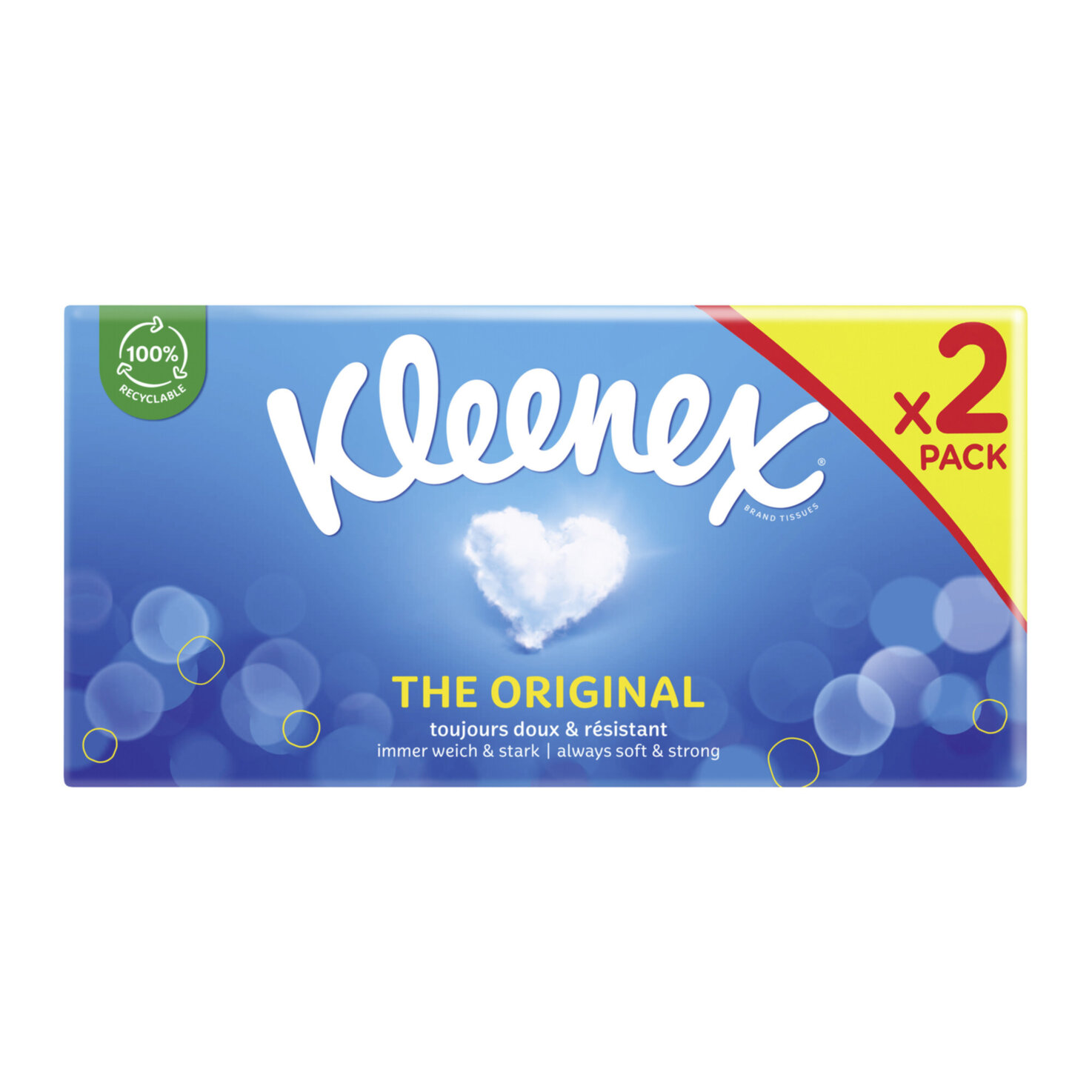 Kleenex The Original Kosmetiktücher Box, 2x72 Stück