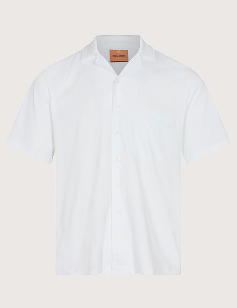 MOS MOSH CHEMISE MANCHES COURTES HOMME MARCO BLANC