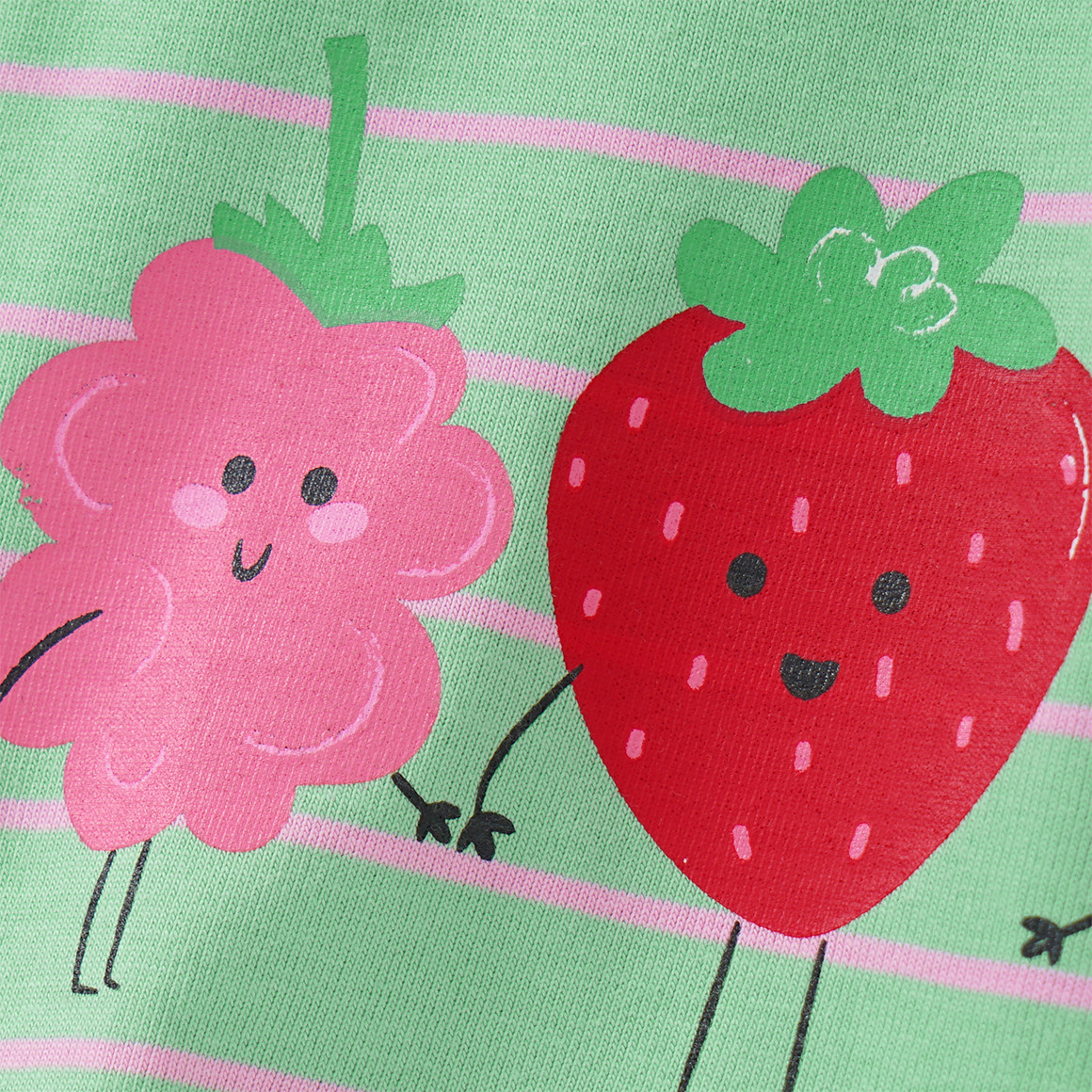 Topomini Baby T-Shirt mit Beeren-Print hellgrün