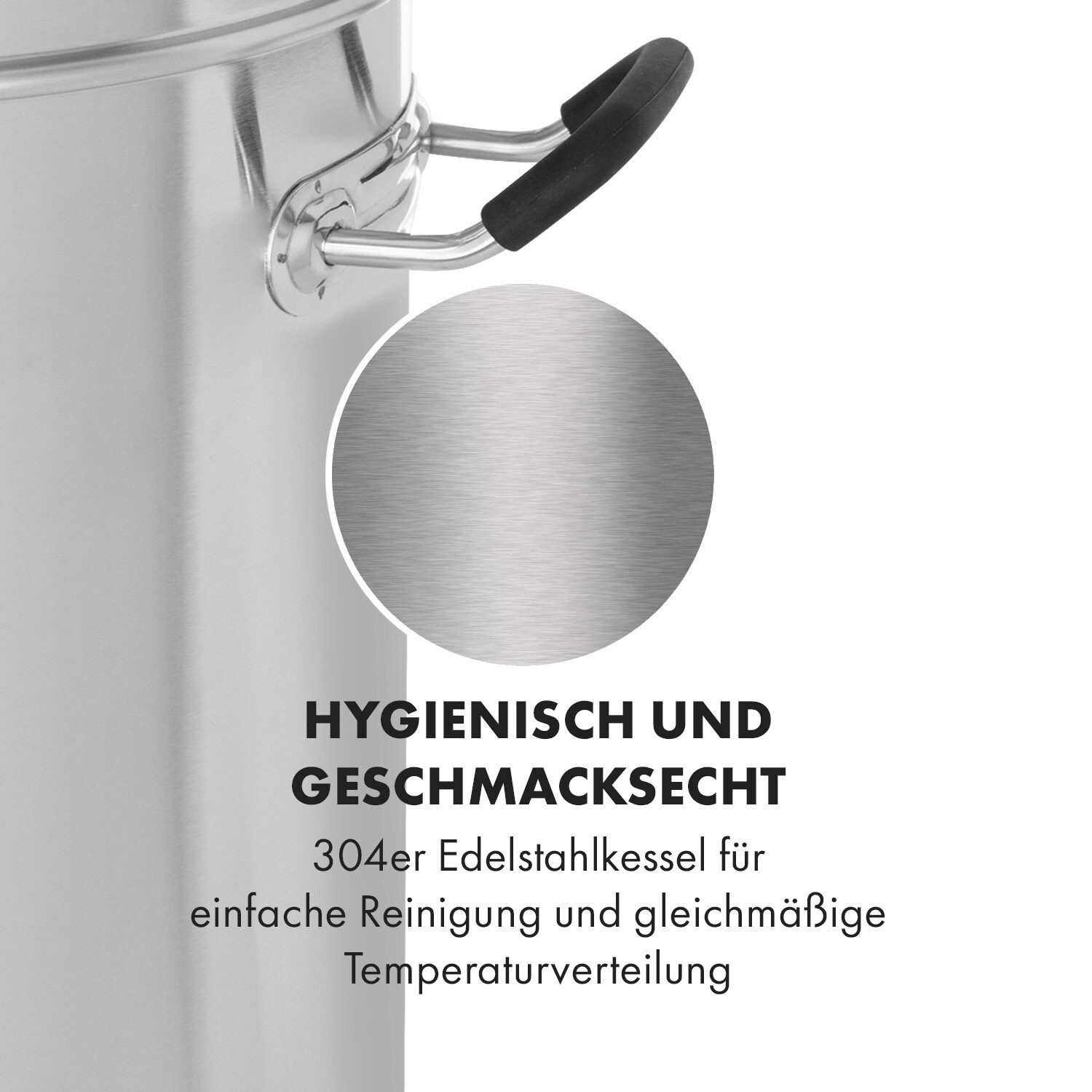 Brauheld Pro Maischekessel 3300W 45L 30-100°C Umwälzpumpe Edelstahl 45 Liter