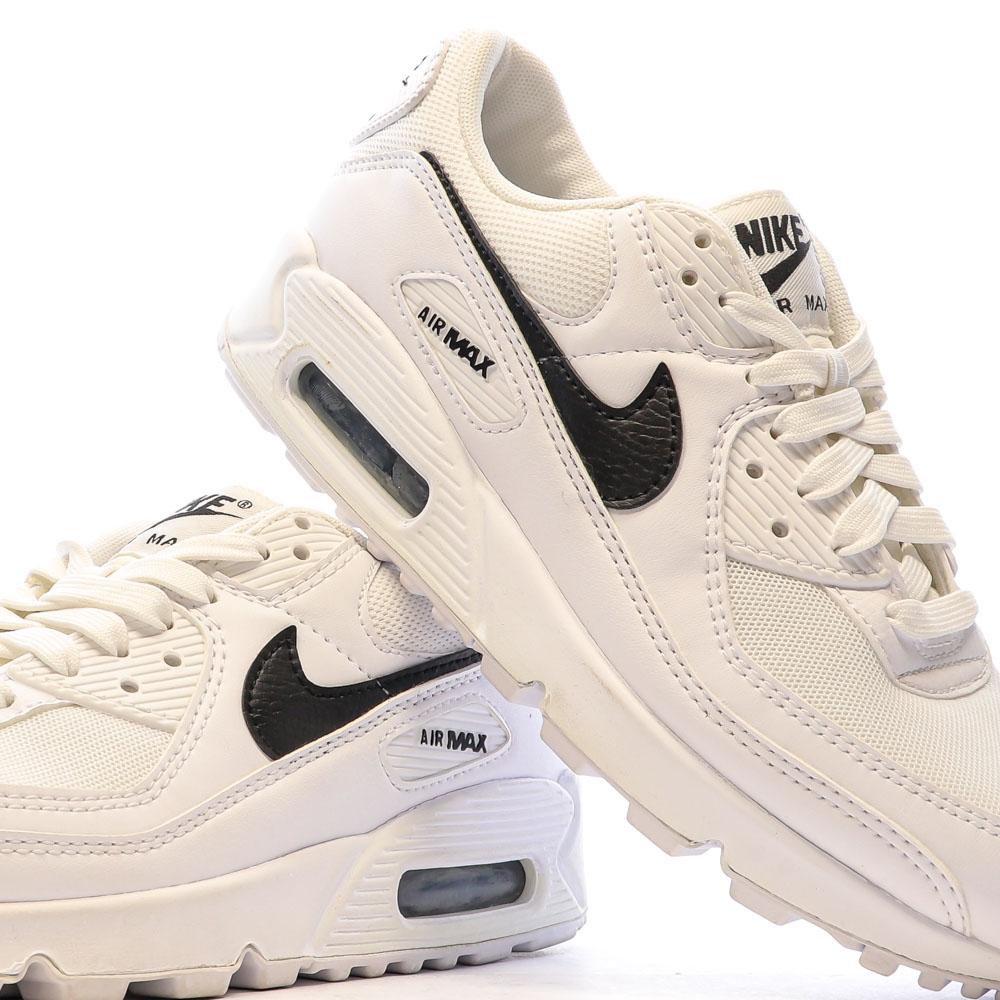 Nike Baskets Blanches/Noires Homme Nike Air Max 90