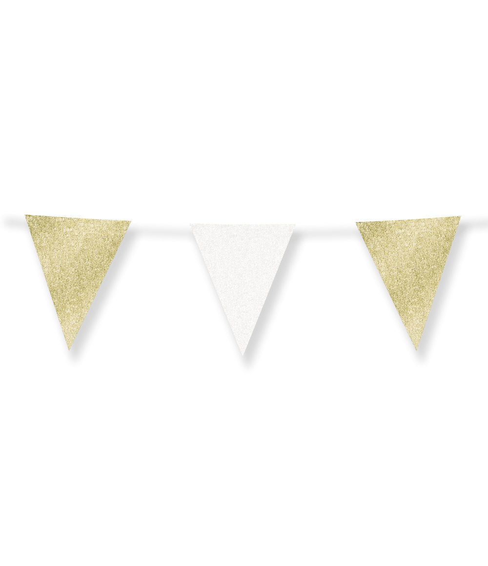 Goud Witte Slinger Glitter 6m