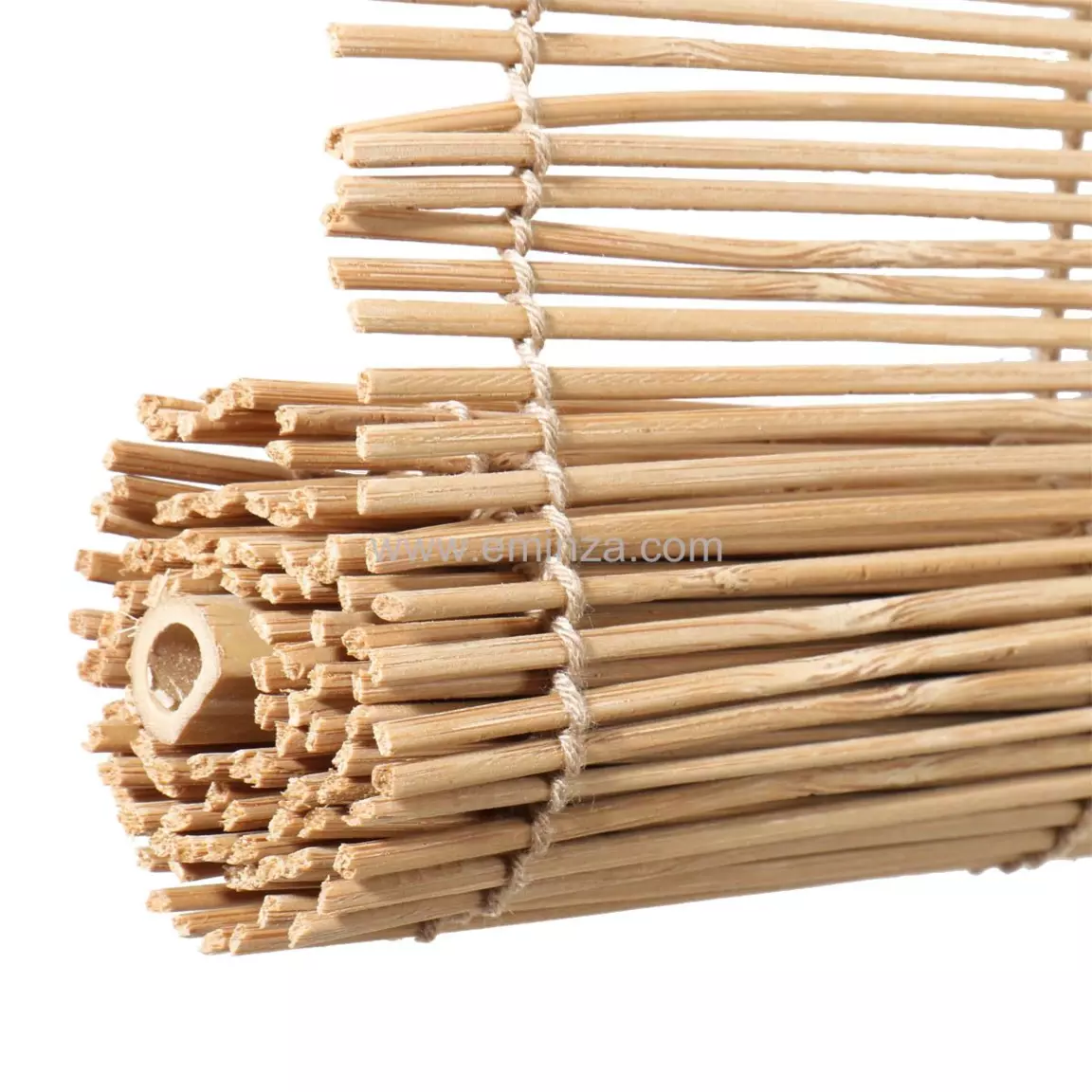 Store enrouleur à baguettes (90 x 180 cm) Bambou Naturel