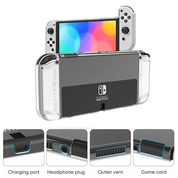 Nintendo Switch OLED-kompatibel Shell Hard Case i plast
