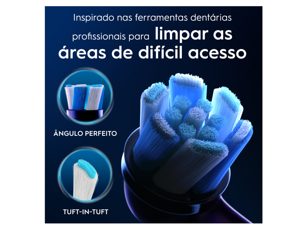 RECARGA ESCOVA ELÉCT. ORAL-B PRETA IO ULTIMATE CLEAN