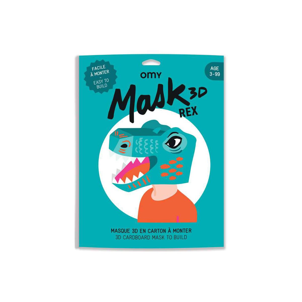Masque 3D dinosaure Rex Omy