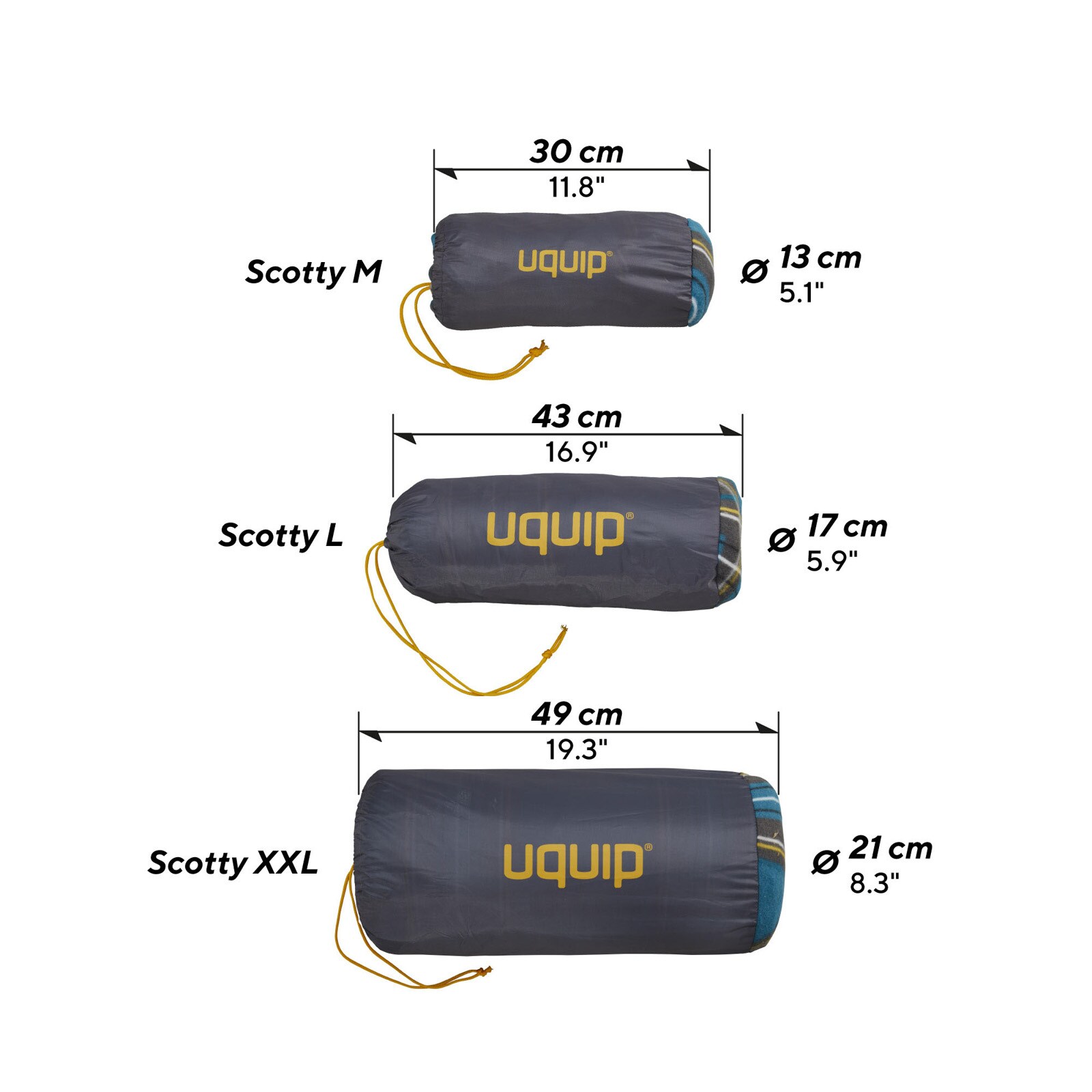Uquip Camping Decke Scotty 2 Personen Park Picknick Decke Strand Matte Groß Farbe: Petrol/grey, Größe: M