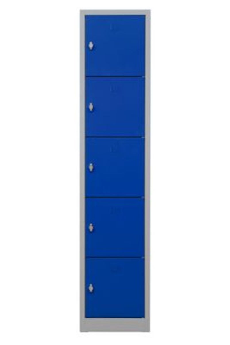 PROREGAL Falcon Kleine Lockerkast HxBxD 190 x 41 x 45 cm Hangslot Grijsblauw