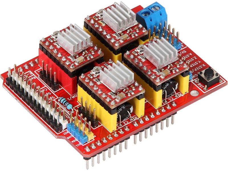 jOY-iT Motor Treiber CNC Controllerboard für Arduino UNO CNC Controllerboard mit A4988 Motortreibern