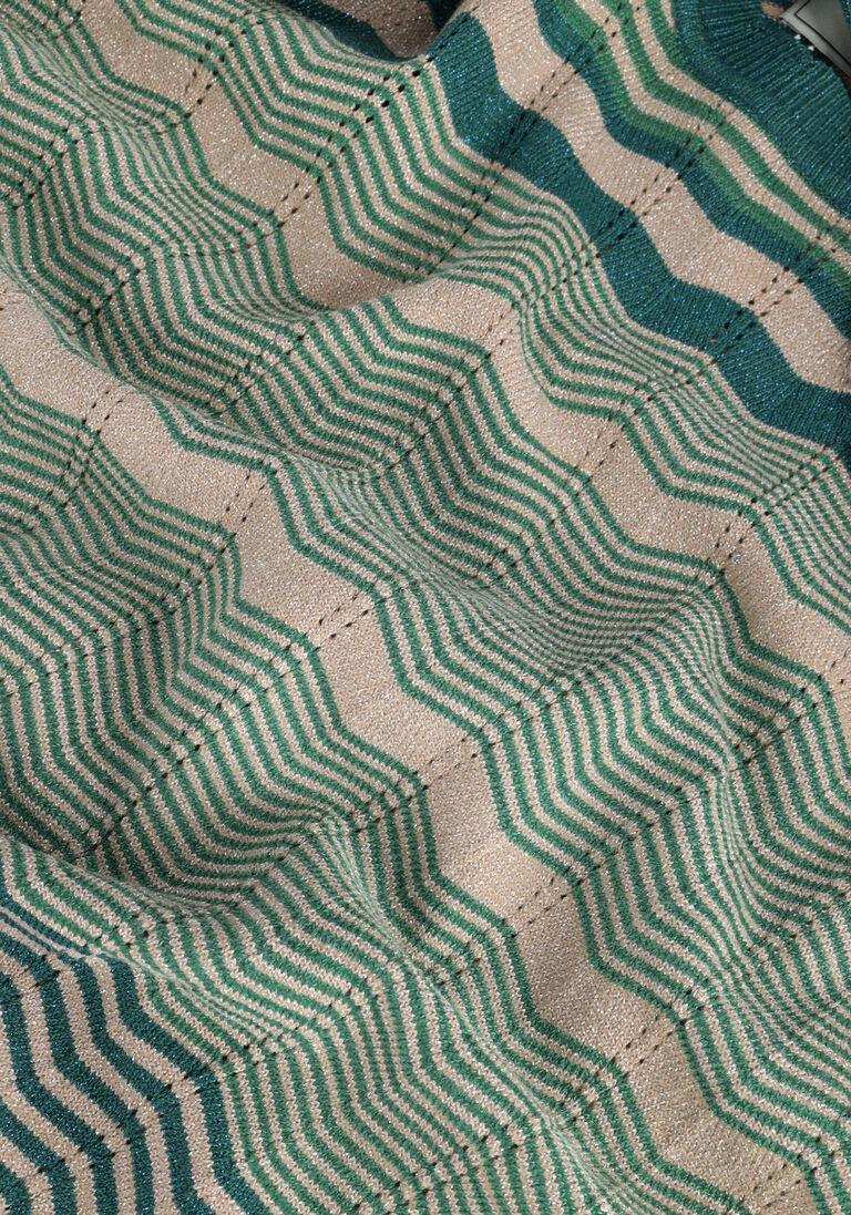 NEO NOIR groene neo noir trui dary stripe knit blouse
