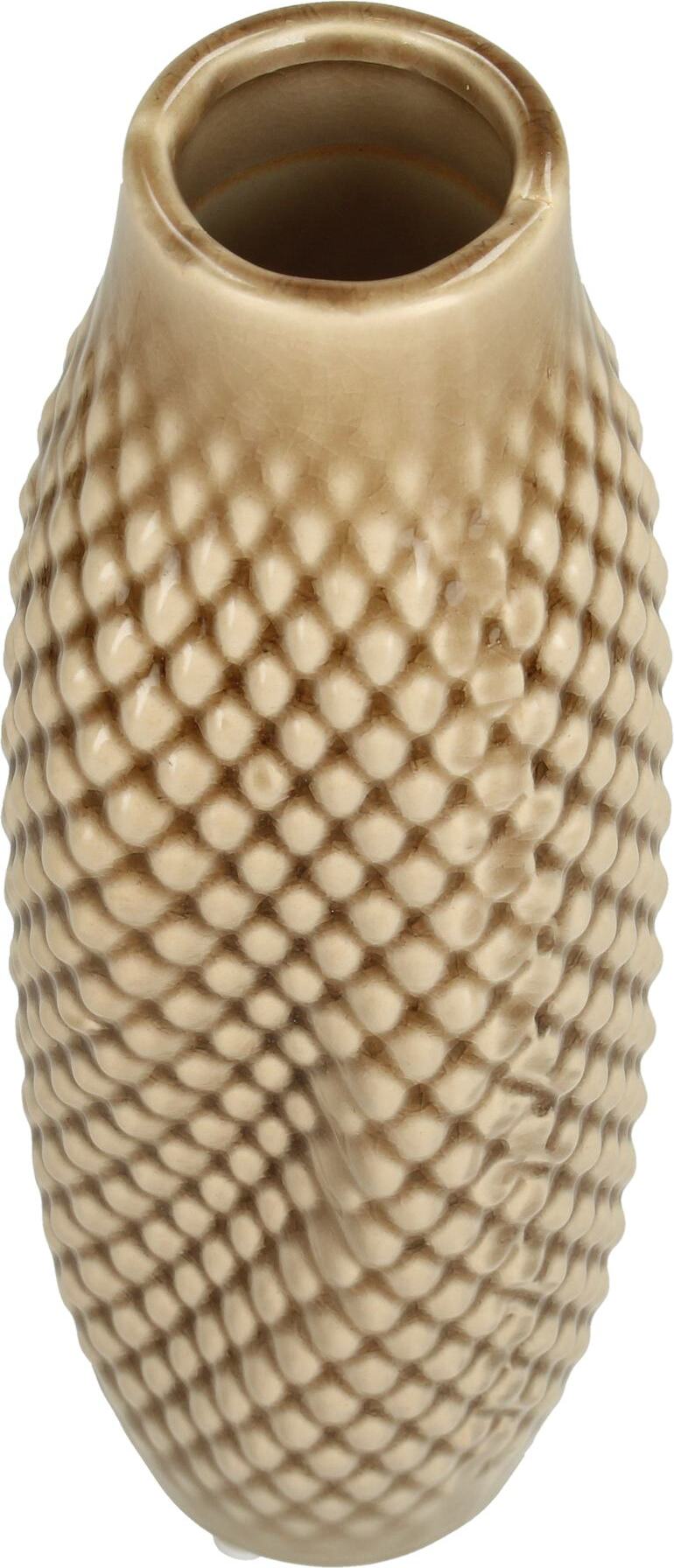 HD Collection vaas Pollie bruin D 9,5 H 28 cm
