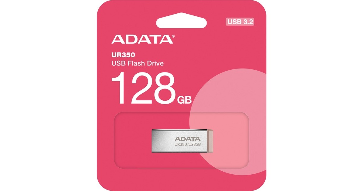 ADATAUR350 128 GB usb-stick  (nikkel/bruin, USB-A 3.2 Gen 1 (5 Gbit/s))