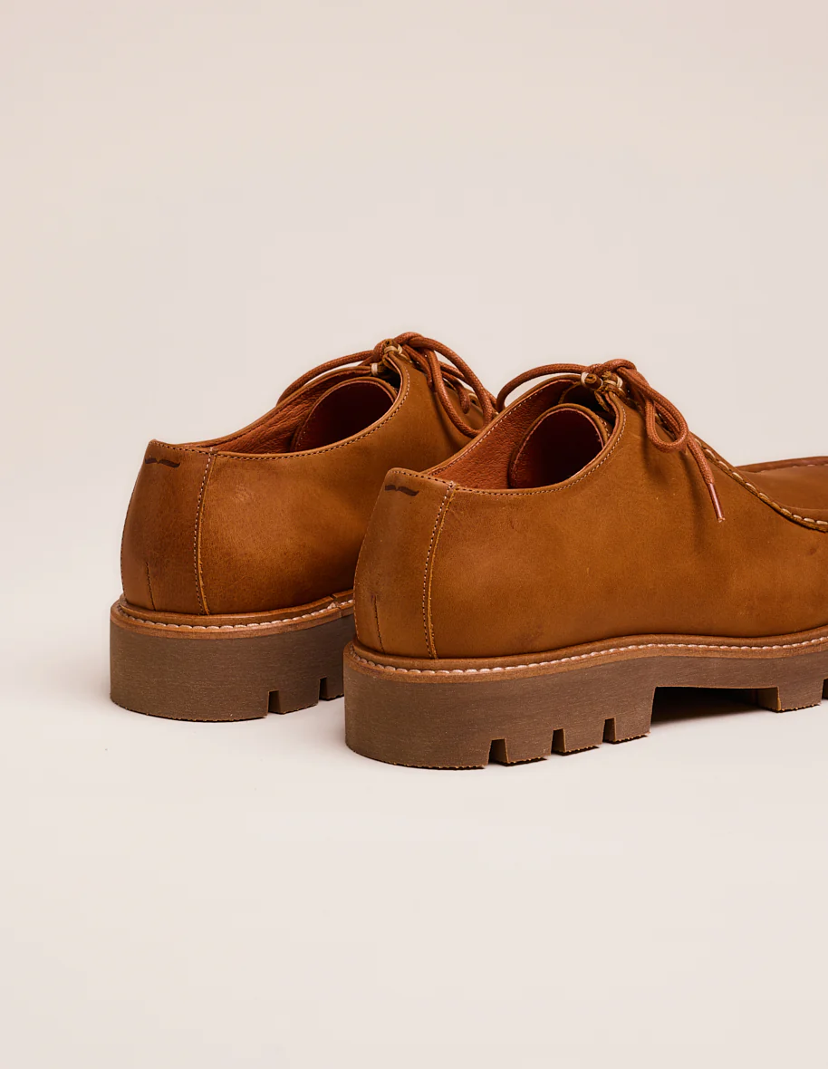 Derbies Gontran - Pull-up cognac