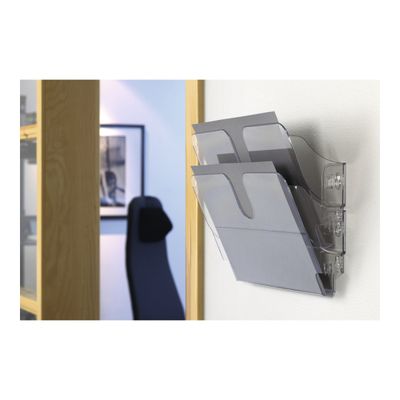 Durable Flexiplus - Trieur mural porte-document - 2 cases A4 horizontal - transparent