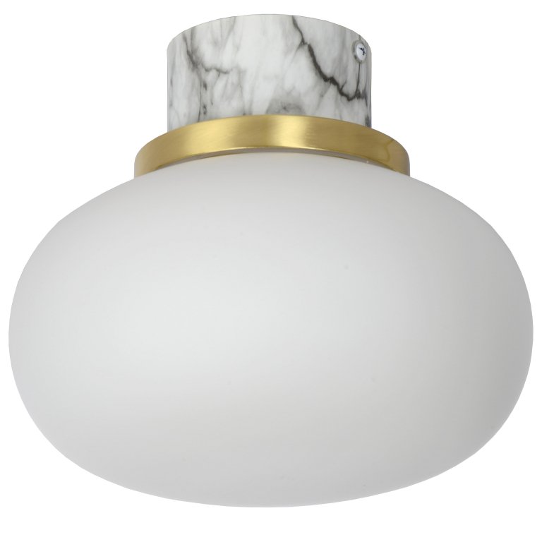 Lucide Lorena plafondlamp Ø23 badkamer IP44 fumé