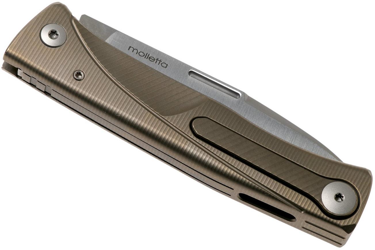 LionSteel Thrill bronze titanium integral slipjoint zakmes