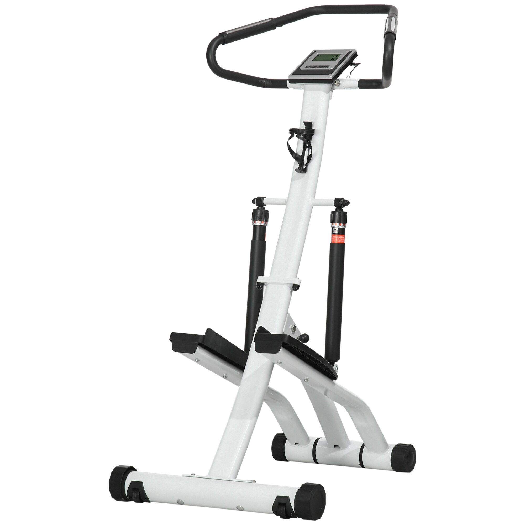 SPORTNOW Stepper Mit LCD-Anzeige schwarz, weiß 80L x 61B x 134H cm